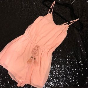*SOLD*. Peach Colored Romper